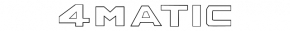 Emblem inscription 4 MATIC trunk lid Mercedes A-class V177 19-22