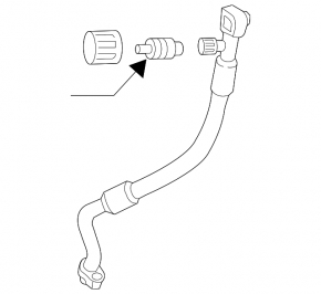 Air conditioning pipe condenser-heater Mercedes Metris W447 16-23 without rear climate control