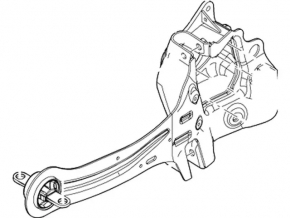 Ford Focus mk3 11-18 rear left axle with lever