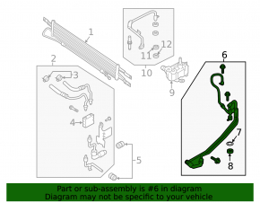 Cooling system pipes for automatic transmission Lincoln MKZ 17-20 2.0T