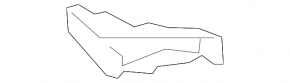 Front bumper bracket left Mazda CX-5 17-21 under fog lights