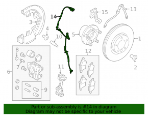 ABS sensor front left Land Rover Discovery Sport 17-21
