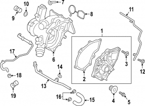 Thermostat housing Porsche Macan 17-24 2.0T