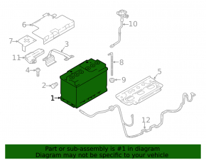 Battery 12v AUDI A3 8V 15-20 77Ah 780A Euro +-Reverse EXIDE