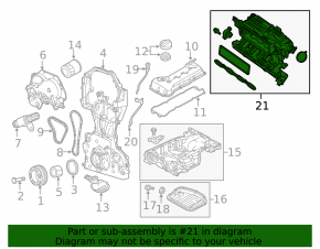Intake manifold Nissan Pathfinder 13-15 hybrid without cooler