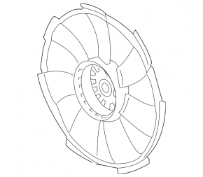 Cooling Fan Impeller for a 1993 Honda Accord Hybrid