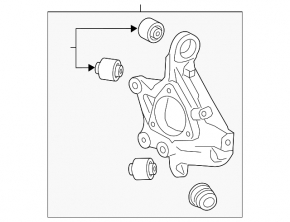 Rear left axle Cadillac ATS 13-
