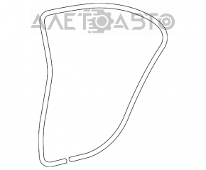 Mercedes W211 black rear left door seal