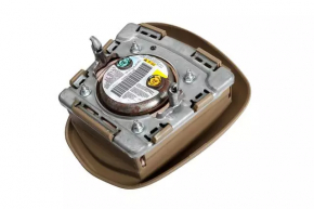 Airbag in steering wheel driver Cadillac CTS 15-16 rest beige