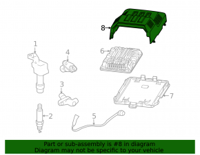 ECU Housing Engine Computer Upper Part GMC Terrain 10-17