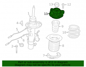 Front left shock absorber support BMW X3 G01 18-24 for electric