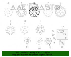Rear right brake disc Toyota Sienna 11-20