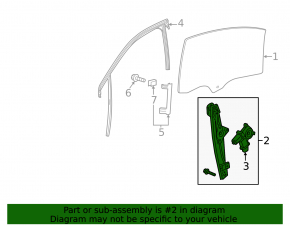 Window lift mechanism front left Chevrolet Bolt EUV 22-23