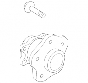 Rear left hub Nissan Rogue 14-20 awd