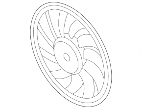 Right cooling fan for Audi A6 04-11 small