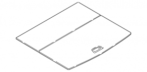 BMW X1 F48 16-22 black trunk floor with rear seat control