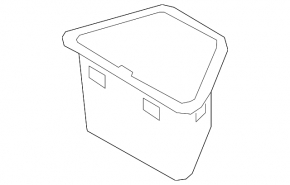 Right trunk pocket for BMW X2 F39 18-23
