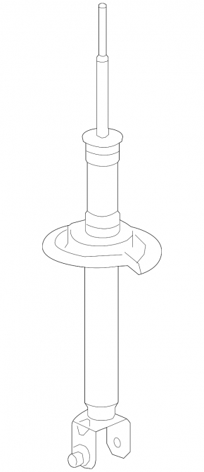 Rear left shock absorber assembly Honda Accord 16-17