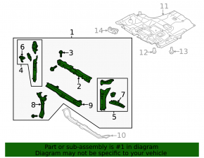 TV panel radiator Subaru Outback 15-19