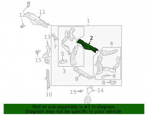 Upper TV bar Lexus RX300 RX330 RX350 RX400h 04-09
