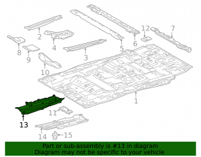 Bottom protection right Toyota Sienna 11-20