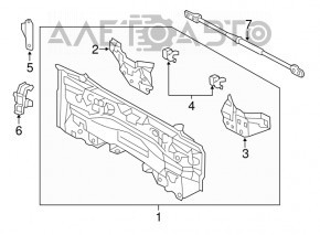 Rear panel Lexus CT200h 11-17
