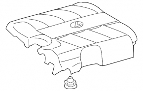 Engine cover insert left Lexus RX350 10-15