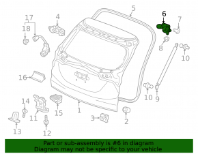 Trunk door hinge left Honda HR-V 16-22