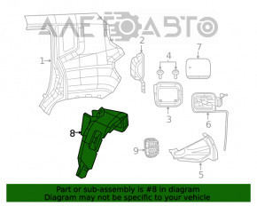 Brake Disc Cover Rear Right Fiat 500X 16-17