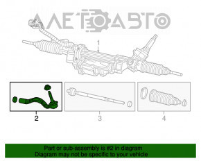 Left steering tip for Dodge Durango 11-26
