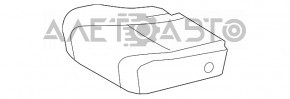 Rear row of seats 2 row Toyota Highlander 08-13 leather beige