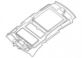 Nissan Pathfinder 13-16 Ceiling Trim Gray Panorama