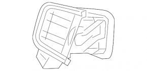 Air duct dashboard left Honda CRV 17-19 without chrome