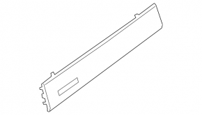 Lower right front panel trim for Audi Q3 83A 19-25, dark aluminum, quattro, scratches, broken fasteners