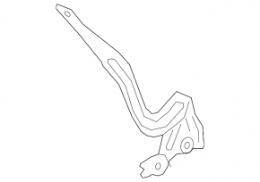 Right hood hinge Chevrolet Cruze 16-