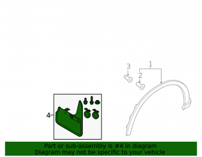 Mudguard front left Audi Q3 8U 15-18