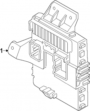 Hyundai Santa Fe 24-26 HEV under-dash fuse box