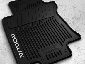 Carpet interior front left Nissan Rogue 14-20 rubber black