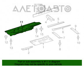 Underbody protection rear right Infiniti QX30 17-