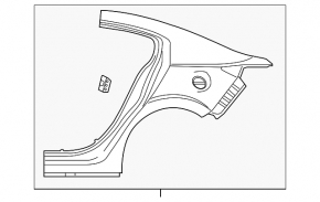 Quarter wing rear right Mazda 3 14-18 BM