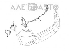 Blind Spot Sensor BSM left Mazda 3 14-16 BM