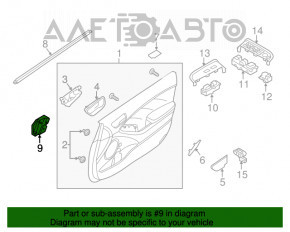 Steering column switch left Mazda 3 14-18 BM