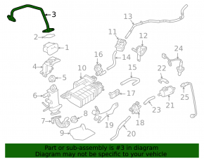 Long EGR tube for Mitsubishi Outlander 22-25 2.5