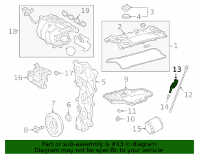 Oil dipstick tube Toyota Rav4 19-22 2.5 A25A-FXS hybrid