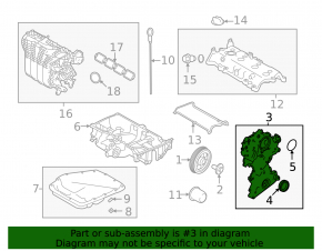 Nissan Rogue 21-21 Front Engine Cover