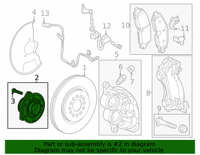 Front left hub Chevrolet Equinox EV 24-26