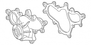 Water pump for Lexus LS 07-17