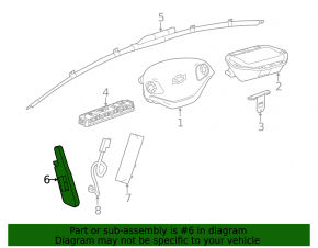 Airbag airbag seat left Chevrolet Impala 14-20