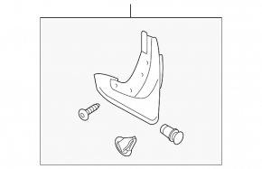 Front mud flaps, set of 2, Volvo XC60 2014-2017