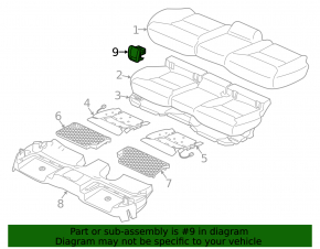 Volvo XC40 19-25 Rear Row Isofix Cap Black